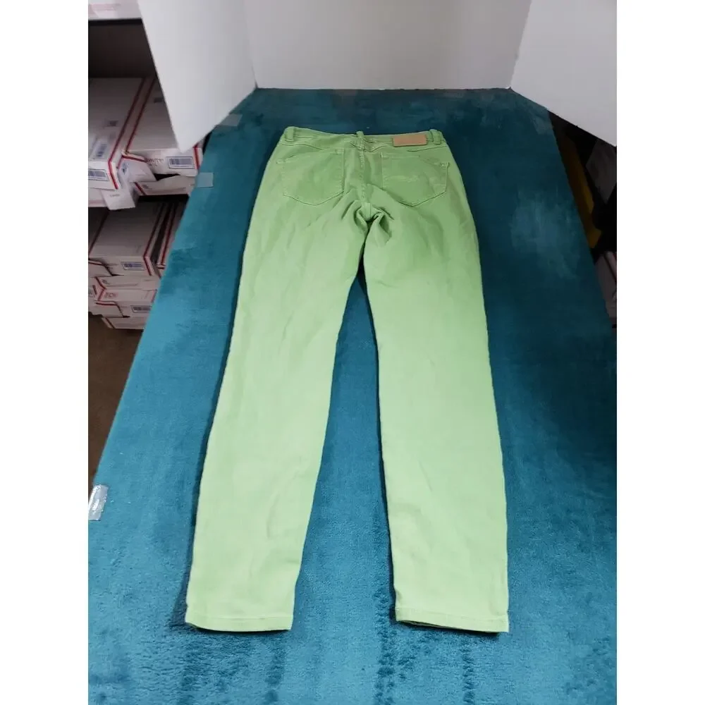 Mos Mosh Jeans Size 28 Womens Green Pants Denim Stretch Mid Rise Straight